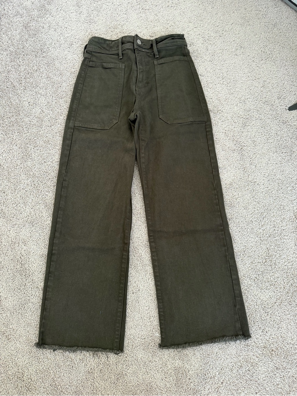 Just Black Denim Olive Straight-Leg Jeans